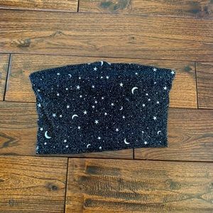 Black Sparkle Tube Top